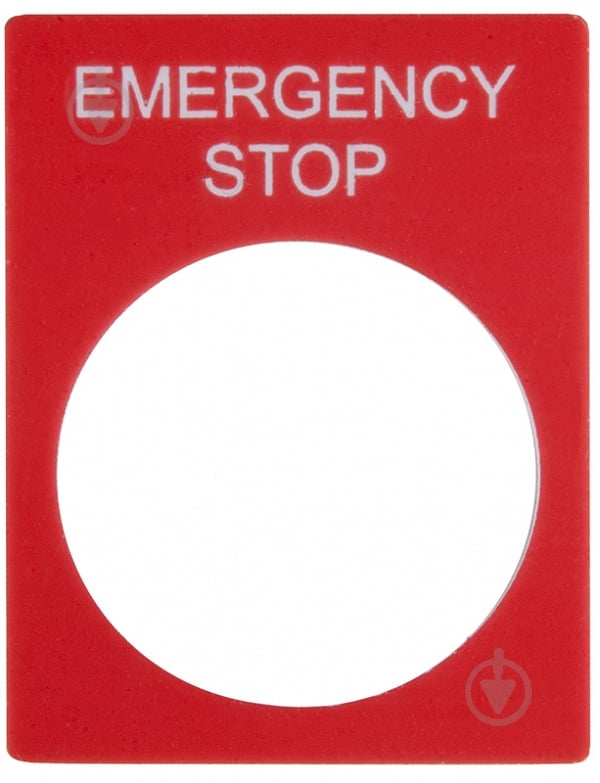 Ярлык маркировочный Аско-Укрем EMERGENCY STOP A0140010069 - фото 2
