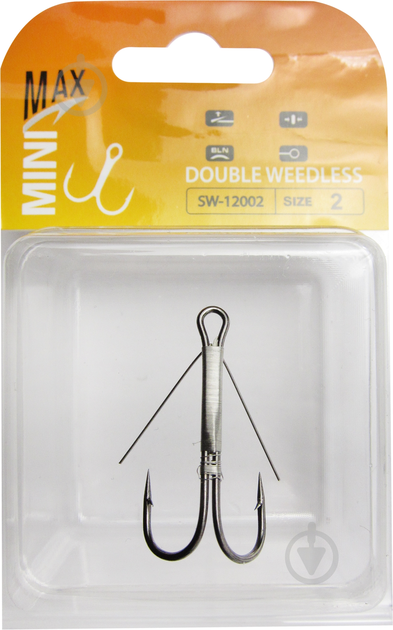 Гачок MiniMax Double Weedless №2 10 шт. SW-12002-2 - фото 1