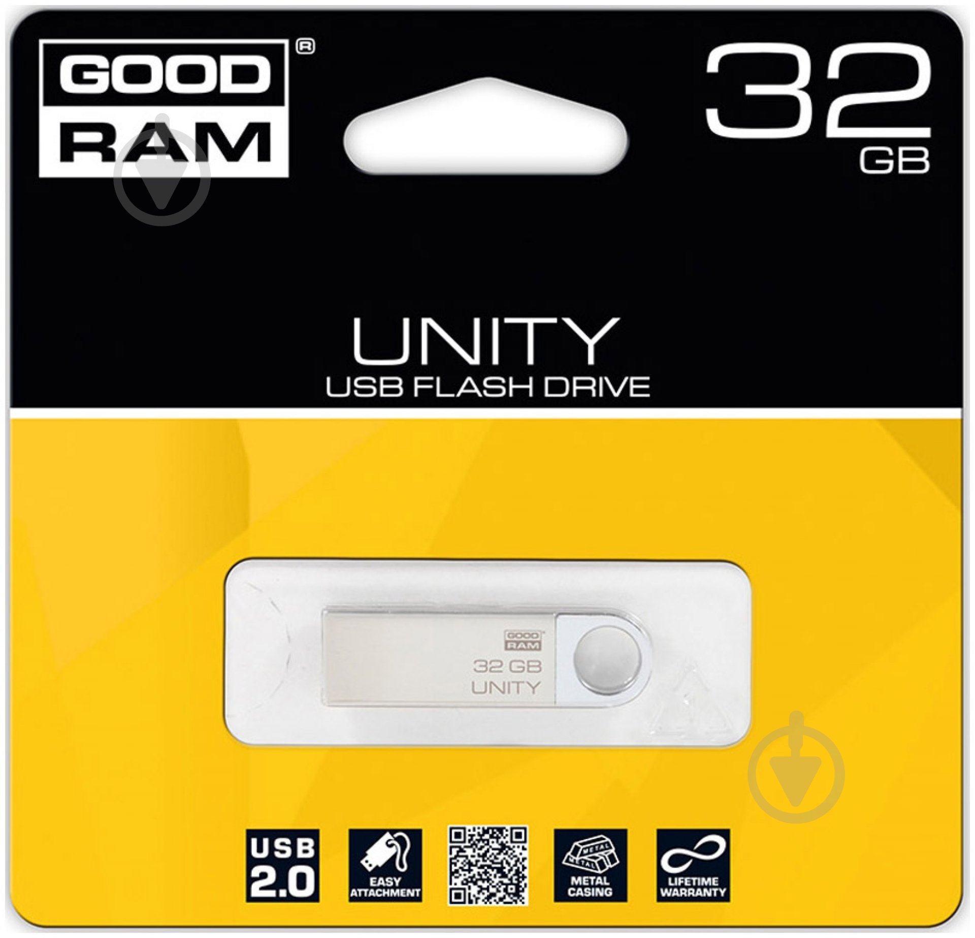 Флеш-пам'ять USB GOODRAM Unity 32 ГБ USB 2.0 (PD32GH2GRUNSR9) - фото 3 Флеш-пам'ять USB GOODRAM Unity 32 ГБ USB 2.0 (PD32GH2GRUNSR9) - фото 3