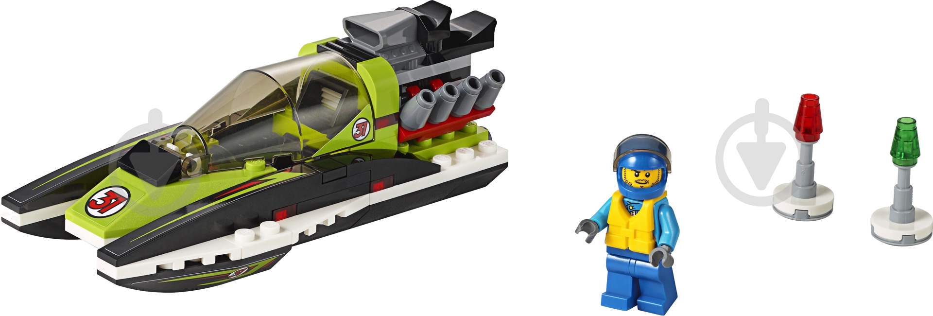 Конструктор LEGO City Гоночный катер 60114 - фото 2 Конструктор LEGO City Гоночный катер 60114 - фото 2