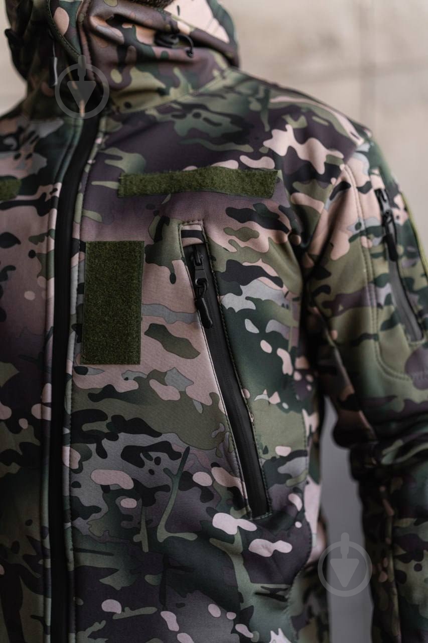 Куртка мужская демисезонная LOGOS-Tac тактическая "Soft Shell" New теплая, под шеврон 04-07-00-0014 р.3XL multicam - фото 19