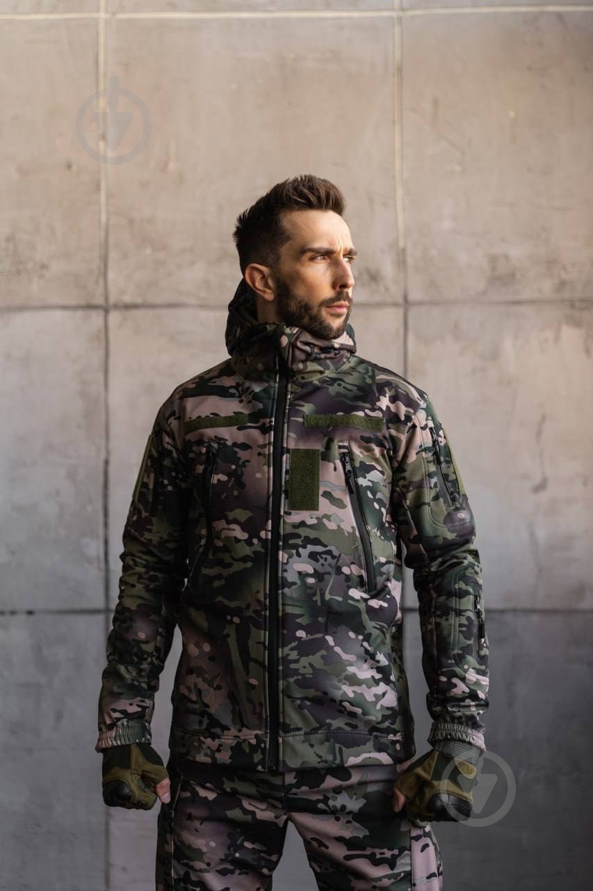 Куртка мужская демисезонная LOGOS-Tac тактическая "Soft Shell" New теплая, под шеврон 04-07-00-0014 р.3XL multicam - фото 11