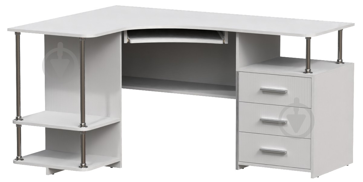 Стол компьютерный Компанит СУ-4 нимфея альба - фото 1 Стол компьютерный Компанит СУ-4 нимфея альба - фото 1