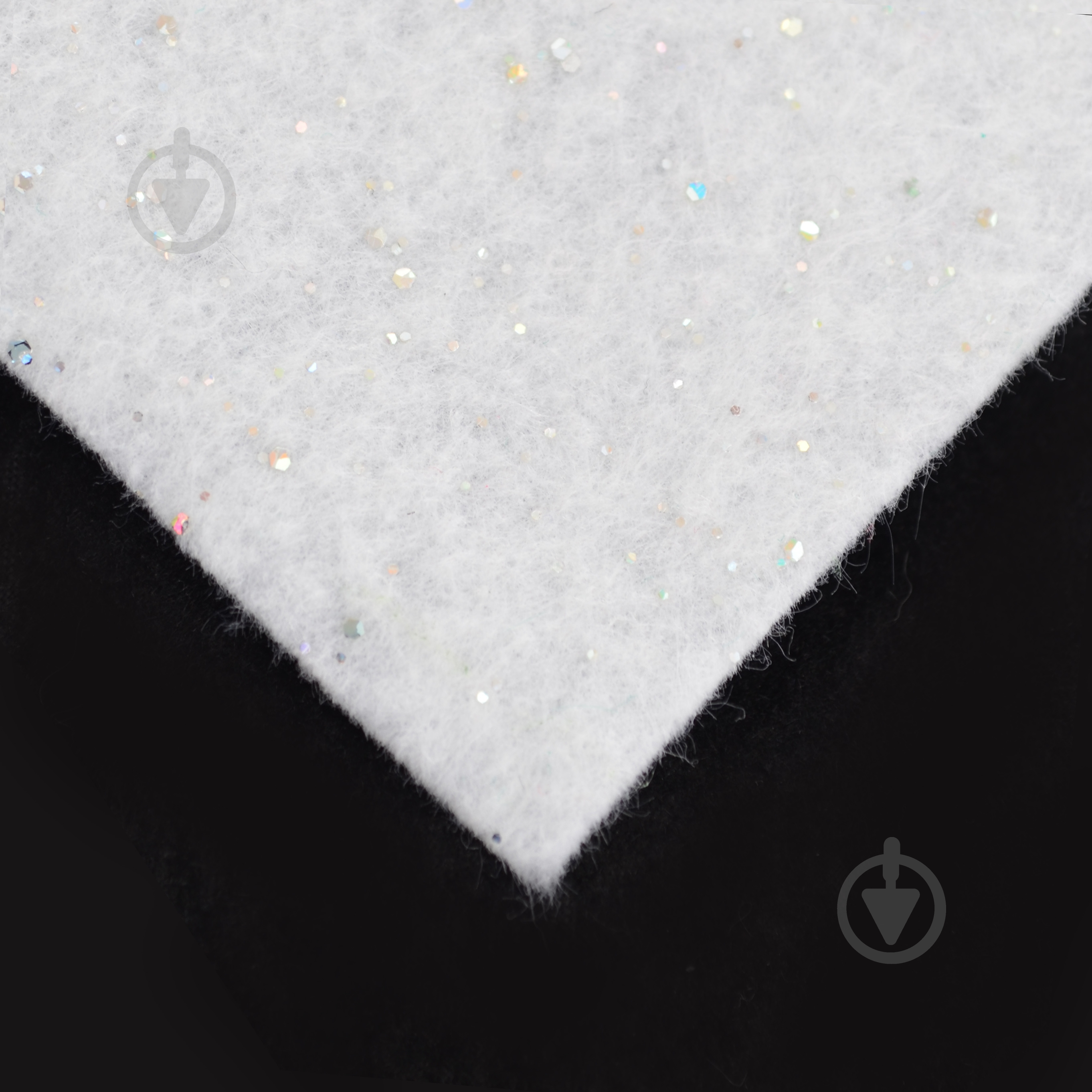 Набір фетру Santi м'який з глітером 10 арк. 741455 1,2 мм 21х30 см білий - фото 2