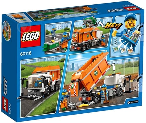 Конструктор LEGO City Мусоровоз 60118 - фото 1 Конструктор LEGO City Мусоровоз 60118 - фото 1