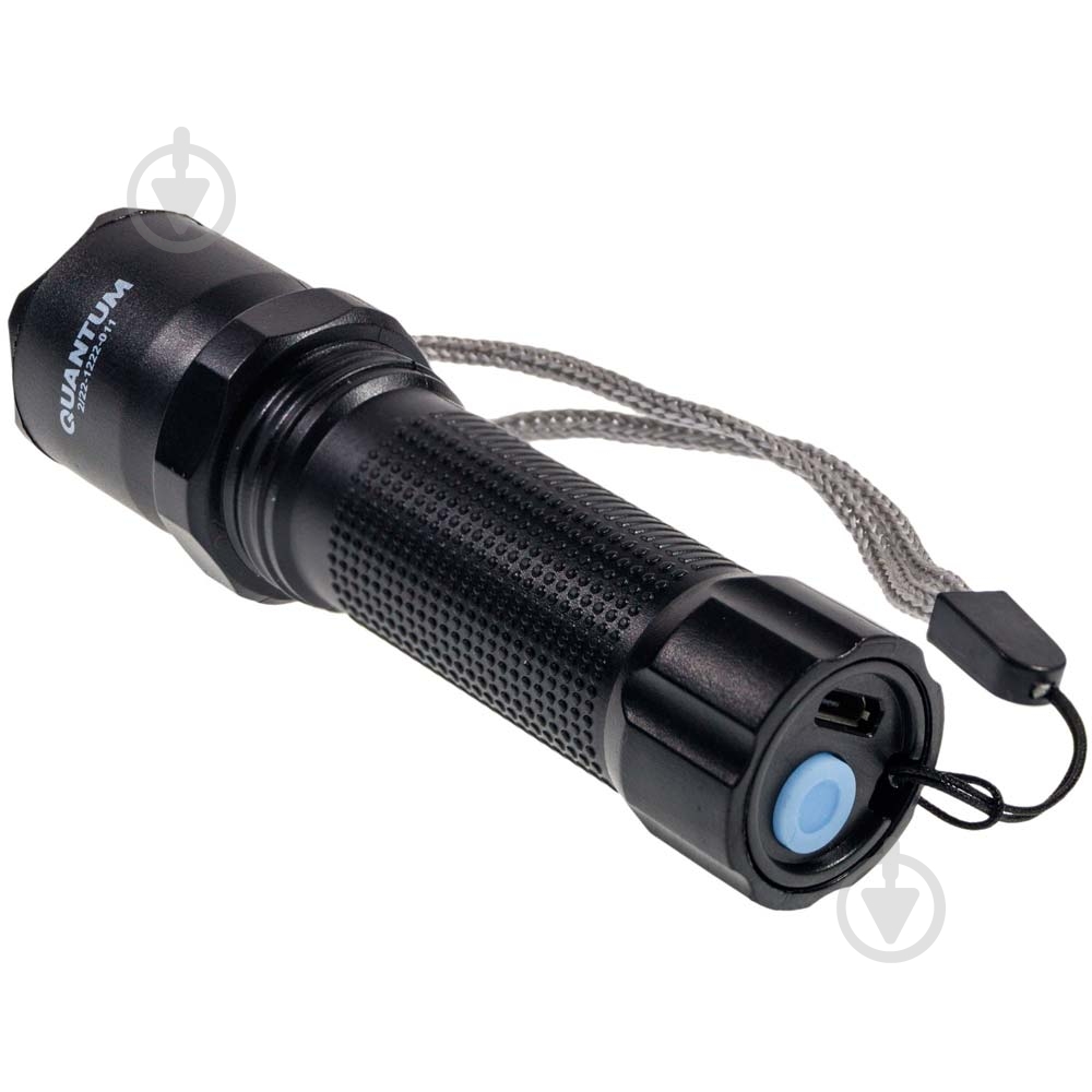 Ліхтарик акумуляторний Quantum QM-FL1040 Minik blac 3W LED з USB 100 Lm чорний QM-FL1040 - фото 5
