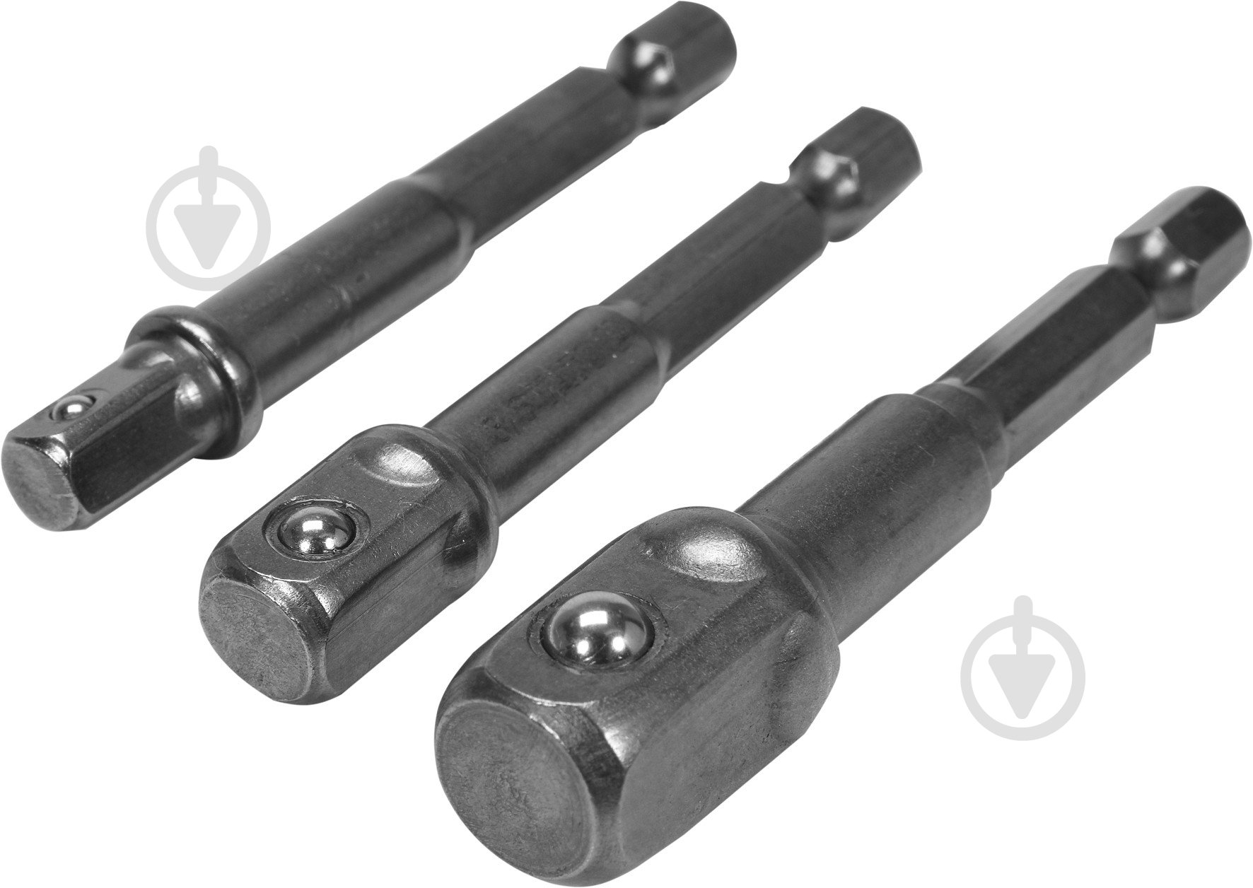 Держатели-адаптеры торцевых головок 1/4", 3/8", 1/2" YATO YT-04685 - фото 2