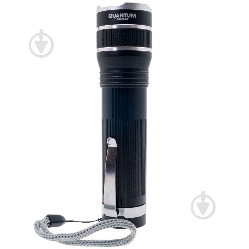 Ліхтарик акумуляторний Quantum Helper 10W LED zoom + COB з USB 700 Lm чорний QM-FL1032 - фото 5
