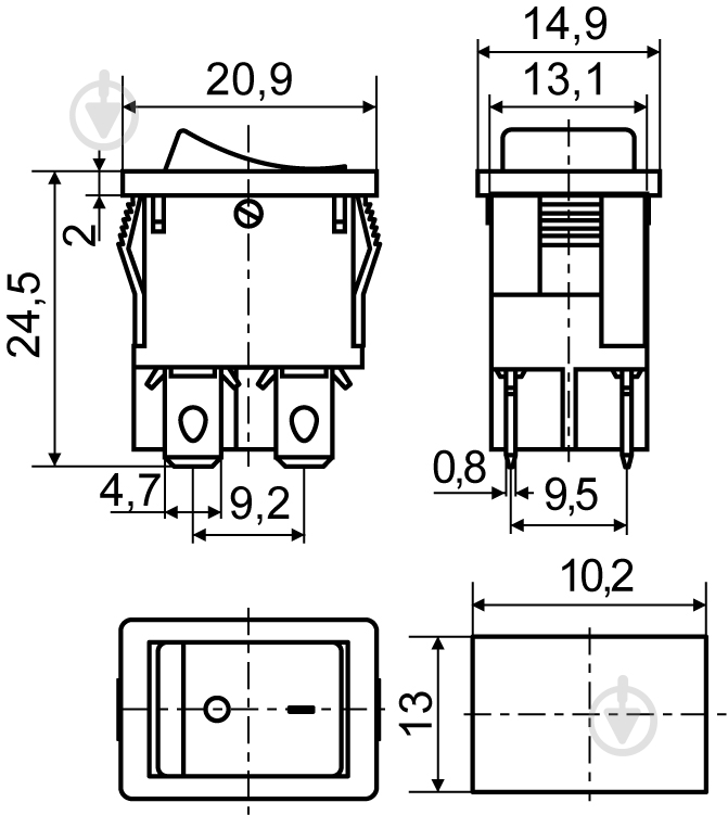 Кнопка Аско-Укрем KCD1-4-201N R/B A0140040062 - фото 3 Кнопка Аско-Укрем KCD1-4-201N R/B A0140040062 - фото 3