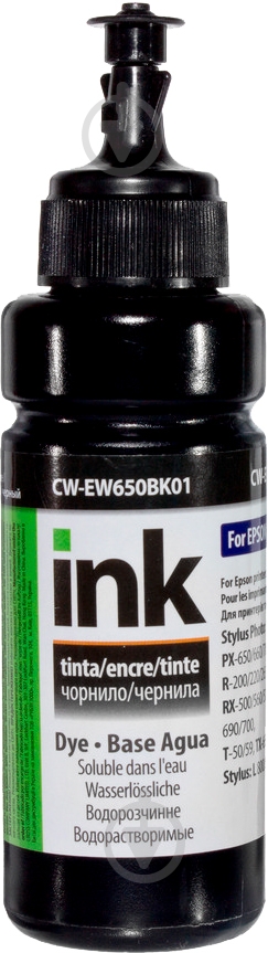Чернила ColorWay CW-EW650BK01 100мл black - фото 1