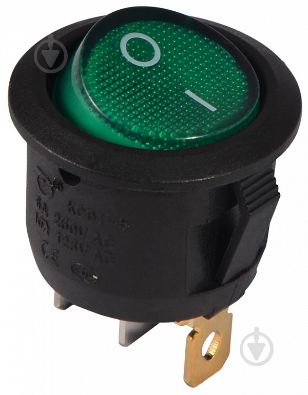 Кнопка Аско-Укрем KCD1-5-101N GR/B 220V A0140040072 - фото 1