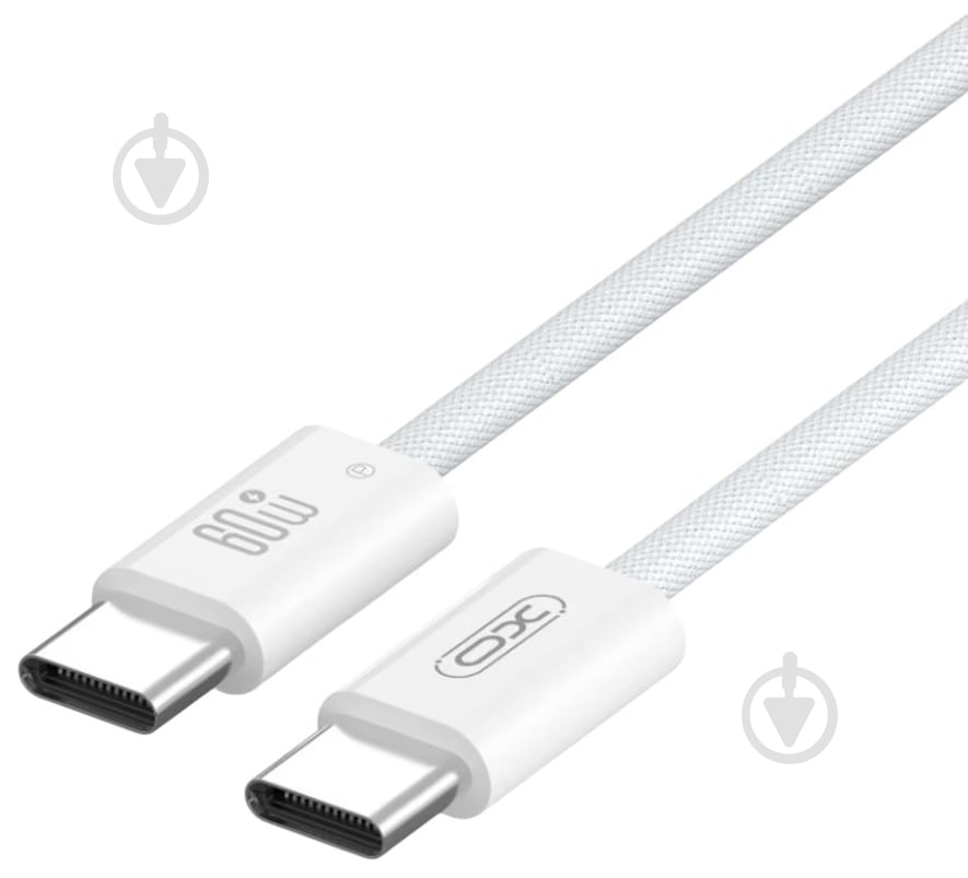 Кабель Xo NBQ273 Imitation Series Type-C to Type-C — 60W 1 м білий (NBQ273_C_White) - фото 1 Кабель Xo NBQ273 Imitation Series Type-C to Type-C — 60W 1 м білий (NBQ273_C_White) - фото 1