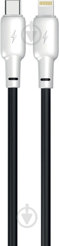 Кабель Gelius Full Silicon GP-UCN001CL Type-C to Lightning 1,2 м черно-белый (00000092316) - фото 1