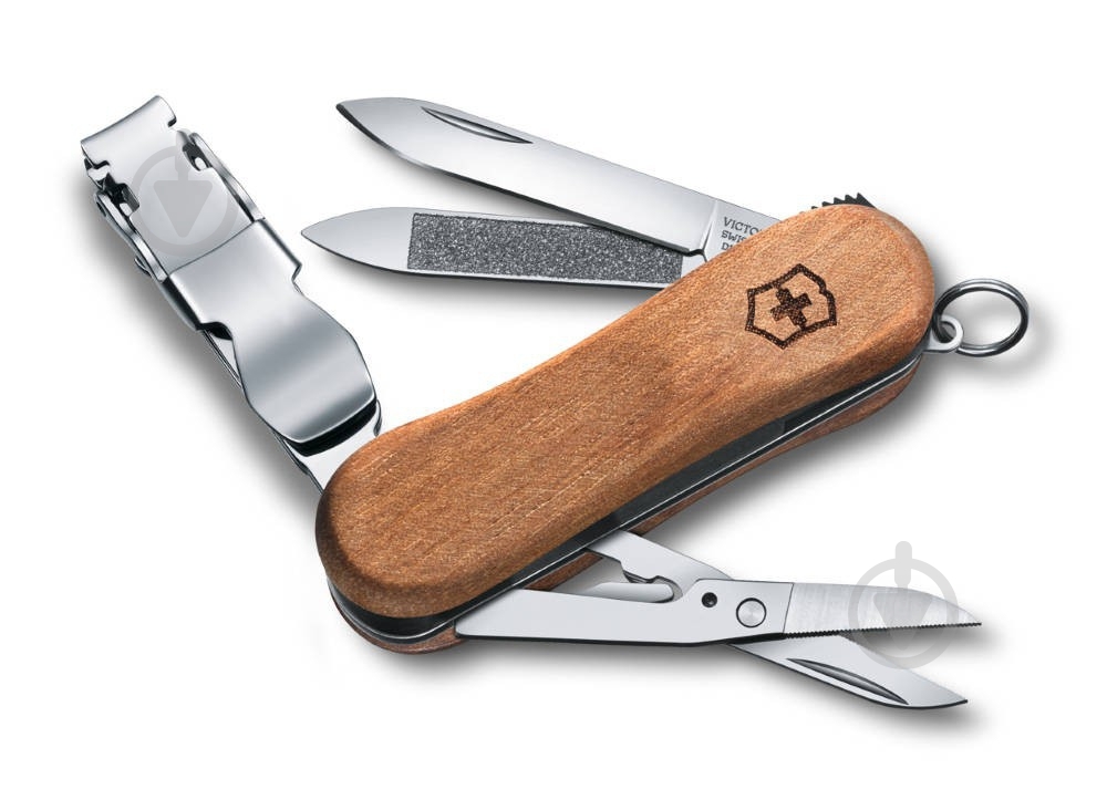 ᐉ Ніж швейцарський Victorinox NAILCLIP WOOD для догляду за
