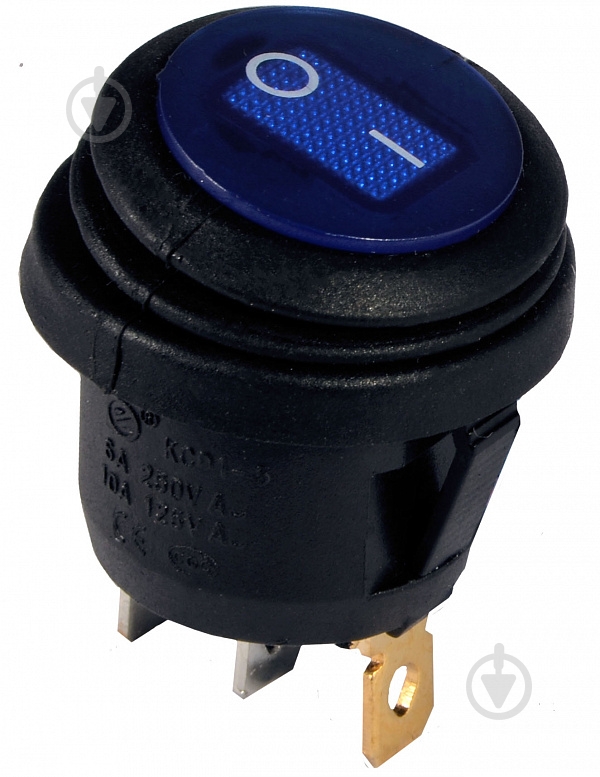 Кнопка Аско-Укрем KCD1-5-101NW BL/B 220V A0140040076 - фото 1