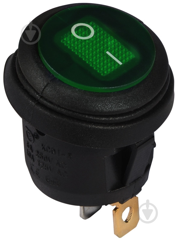 Кнопка Аско-Укрем KCD1-5-101NW GR/B 220V A0140040075 - фото 1