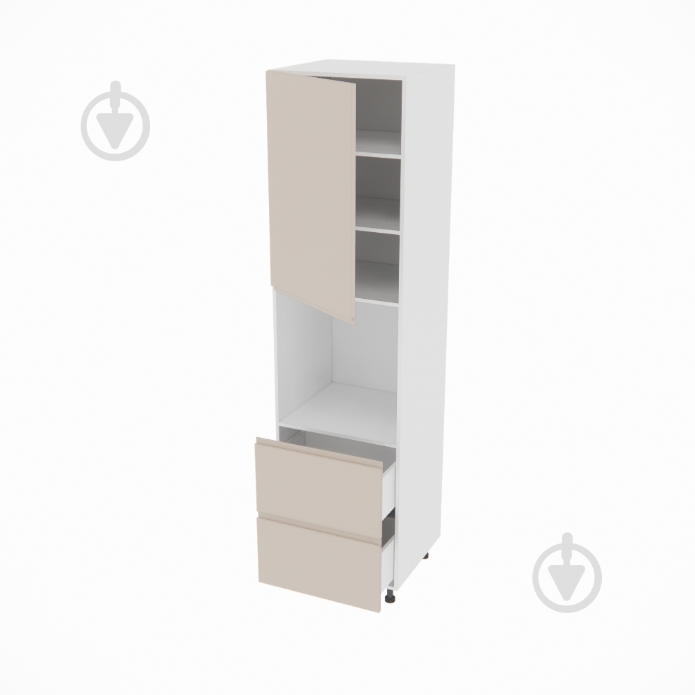 Пенал Влада ( П 60 ДШ (920) FAVORIT левая) пломбир/белый Світ Меблів - фото 2