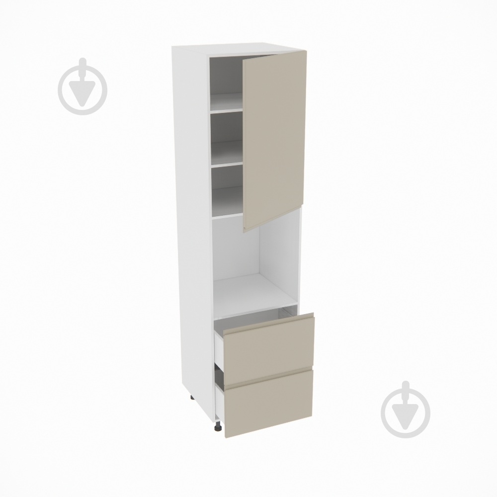 Пенал Влада ( П 60 ДШ (920) FAVORIT правая) айвори/белый Світ Меблів - фото 2 Пенал Влада ( П 60 ДШ (920) FAVORIT правая) айвори/белый Світ Меблів - фото 2