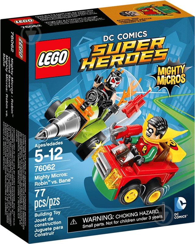 Конструктор LEGO Super Heroes Mighty Micros Робин против Бэйна 76062 - фото 1