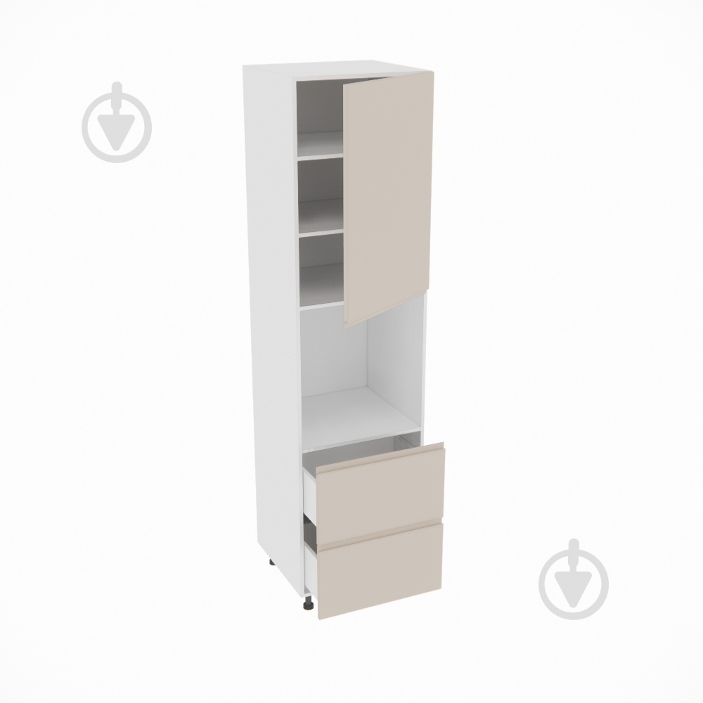 Пенал Влада ( П 60 ДШ (920) FAVORIT права) пломбір/білий Світ Меблів - фото 2