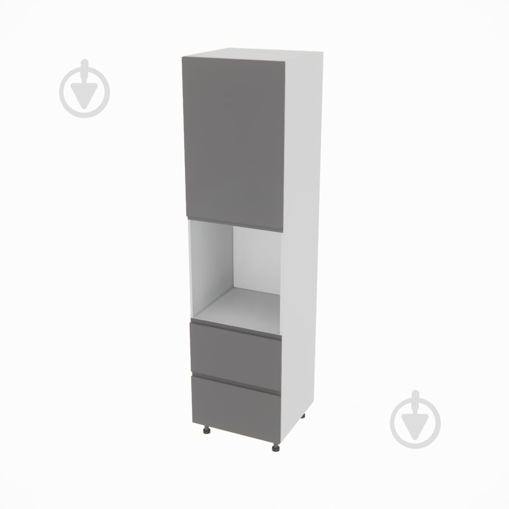 Пенал Влада ( П 60 ДШ (920) FAVORIT правая) графит/пепельный Світ Меблів - фото 1