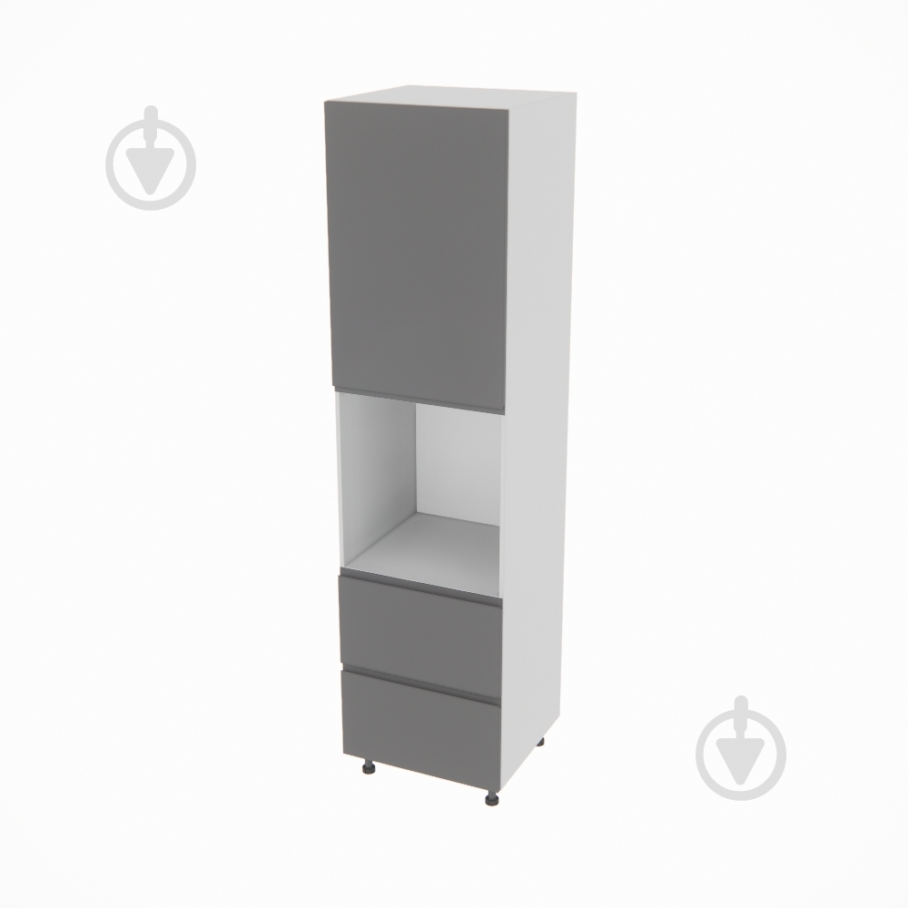 Пенал Влада ( П 60 ДШ (920) FAVORIT ліва) графіт/попелястий Світ Меблів - фото 1 Пенал Влада ( П 60 ДШ (920) FAVORIT ліва) графіт/попелястий Світ Меблів - фото 1