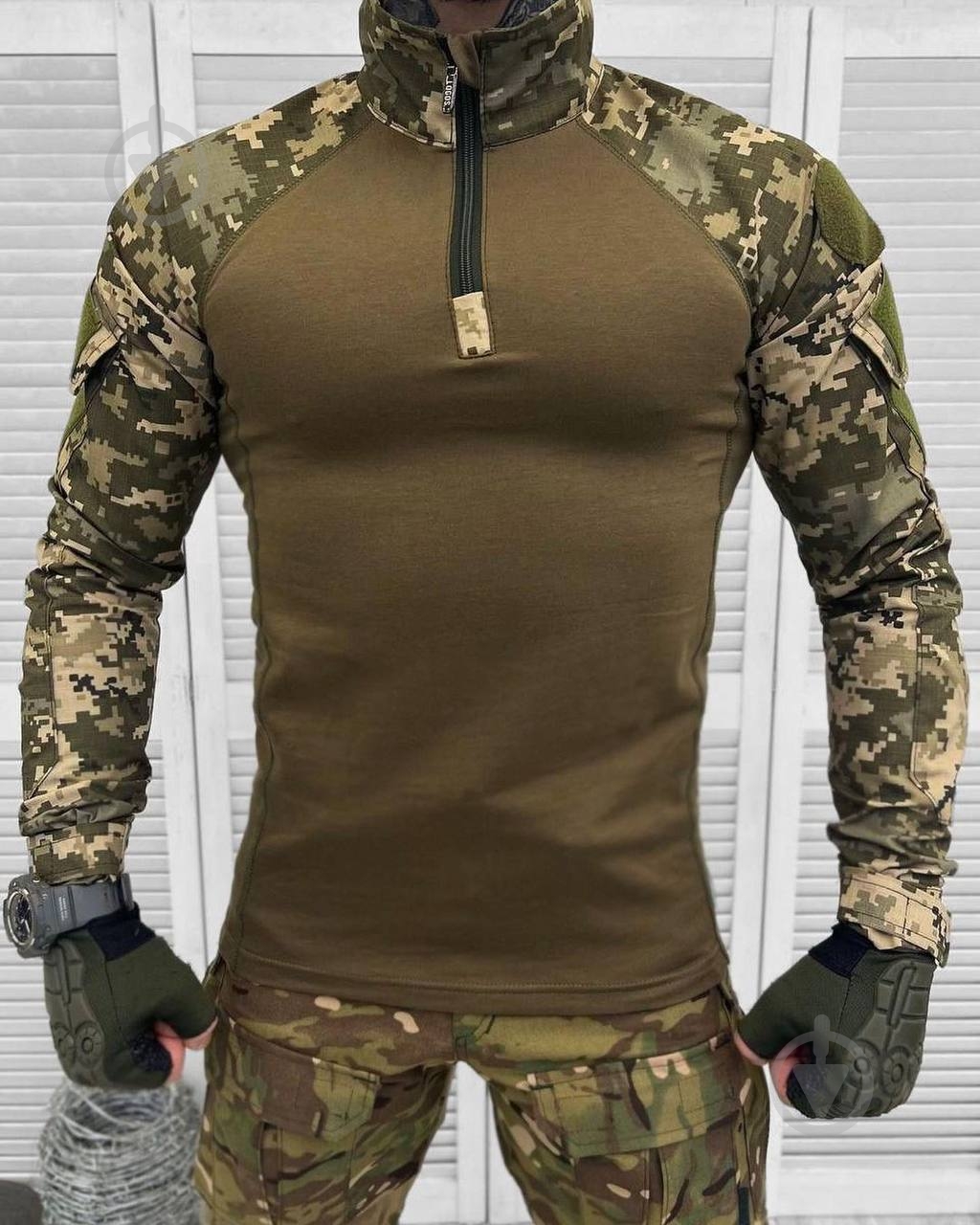 Рубашка LOGOS-Tac Убакс тактическая с длинным рукавом р.XL пиксель - фото 7