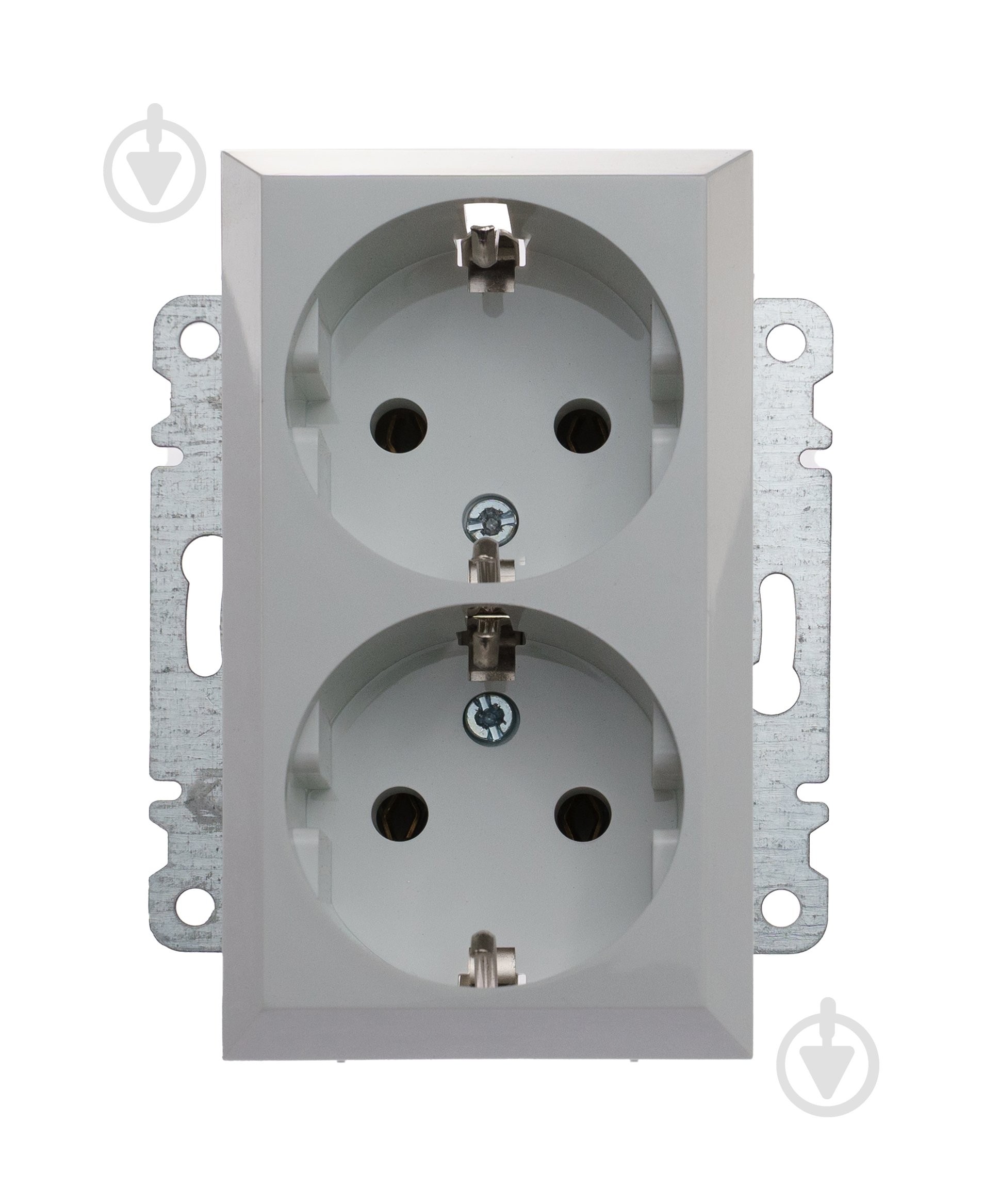 Механізм розетки із заземленням Makel Karea IP20 білий 57001082 - фото 2