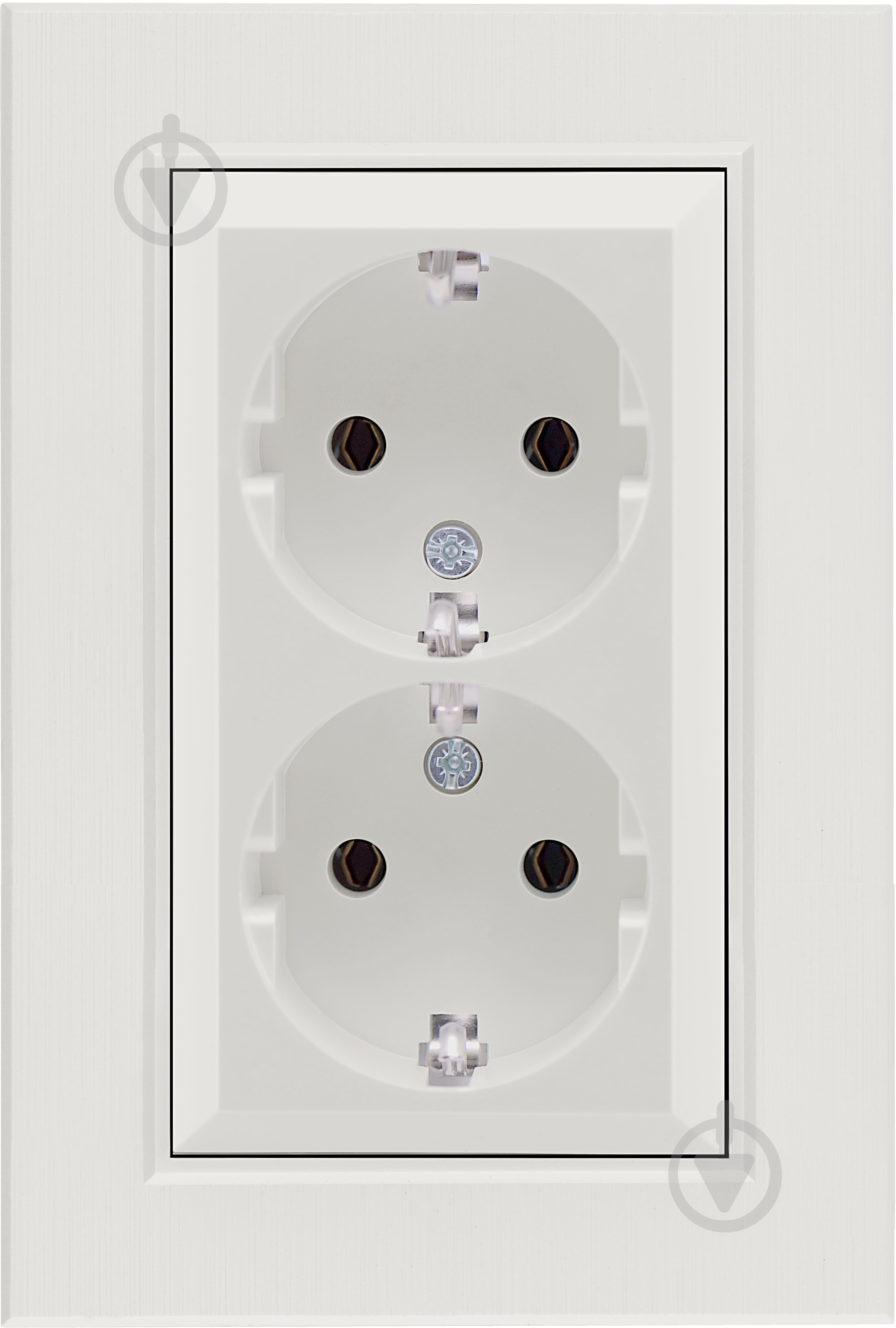 Механізм розетки із заземленням Makel Karea IP20 білий 57001082 - фото 1