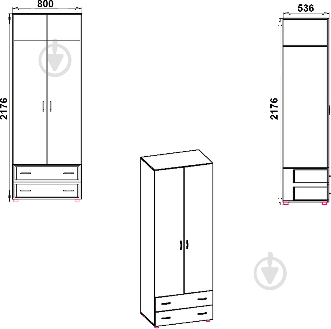 Шкаф Компанит 5 нимфея альба - фото 3