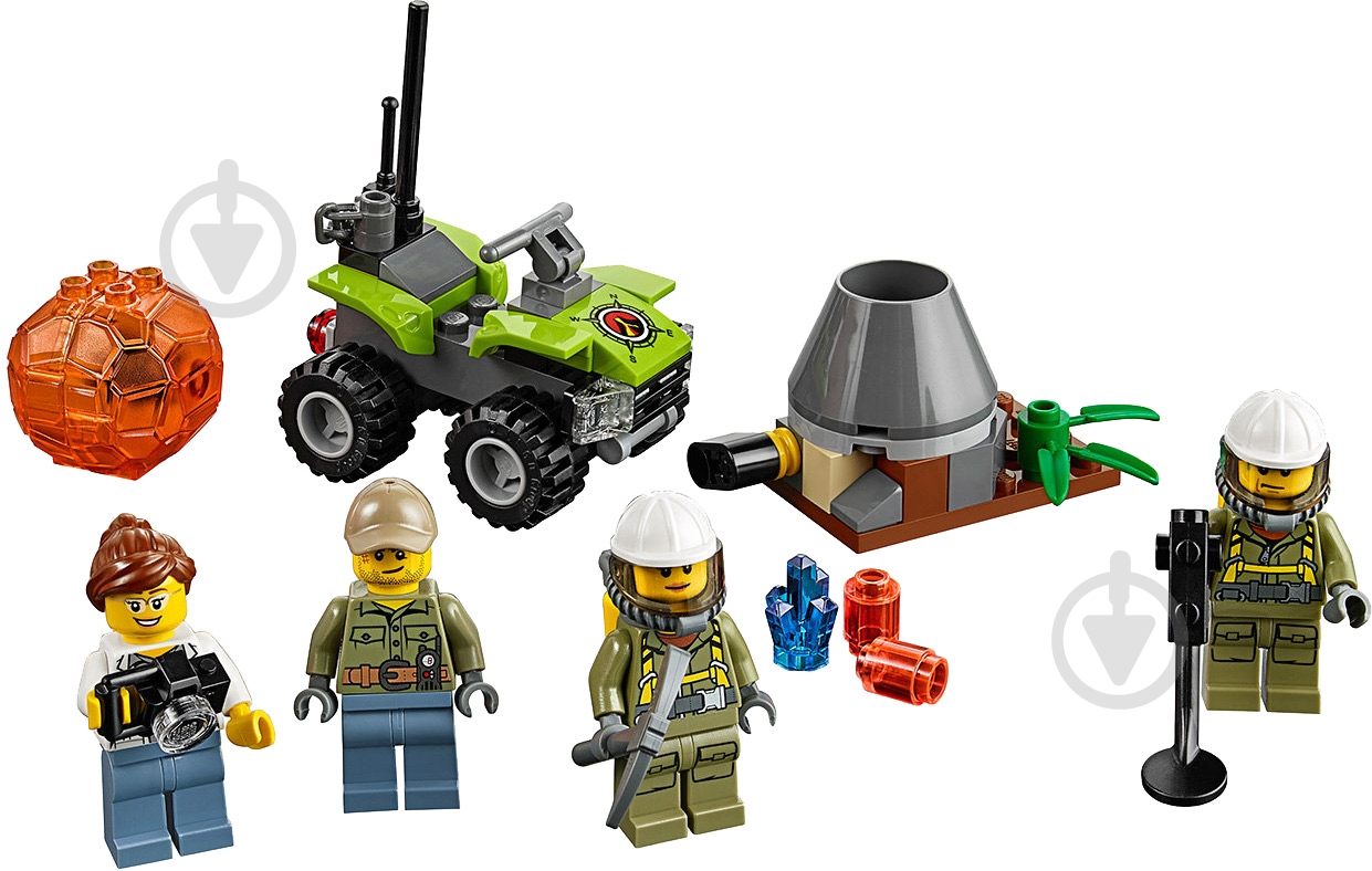 Конструктор LEGO City для начинающих Вулкан 60120 - фото 2