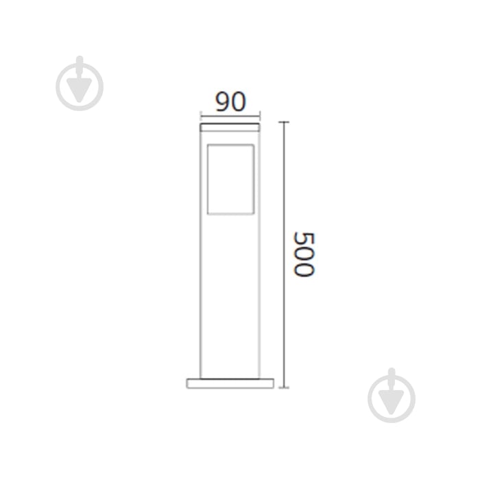 Стовпчик Cinar-2 E27 IP44 чорний 400-010-135 - фото 2