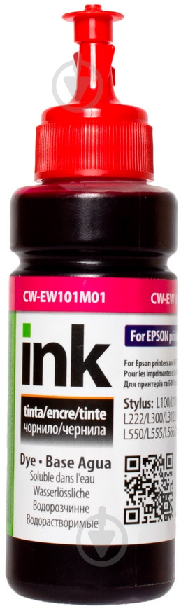 Чернила ColorWay CW-EW101M01 100мл magenta - фото 1 Чернила ColorWay CW-EW101M01 100мл magenta - фото 1
