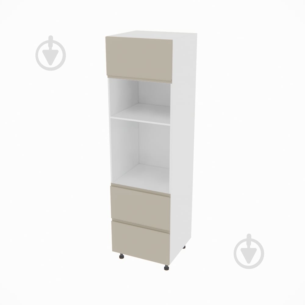 Шкаф під духовку та НВЧ-піч Влада ( П 60 ДШ п/мікрохв. (720) FAVORIT ліва) айворі/білий Світ Меблів - фото 1