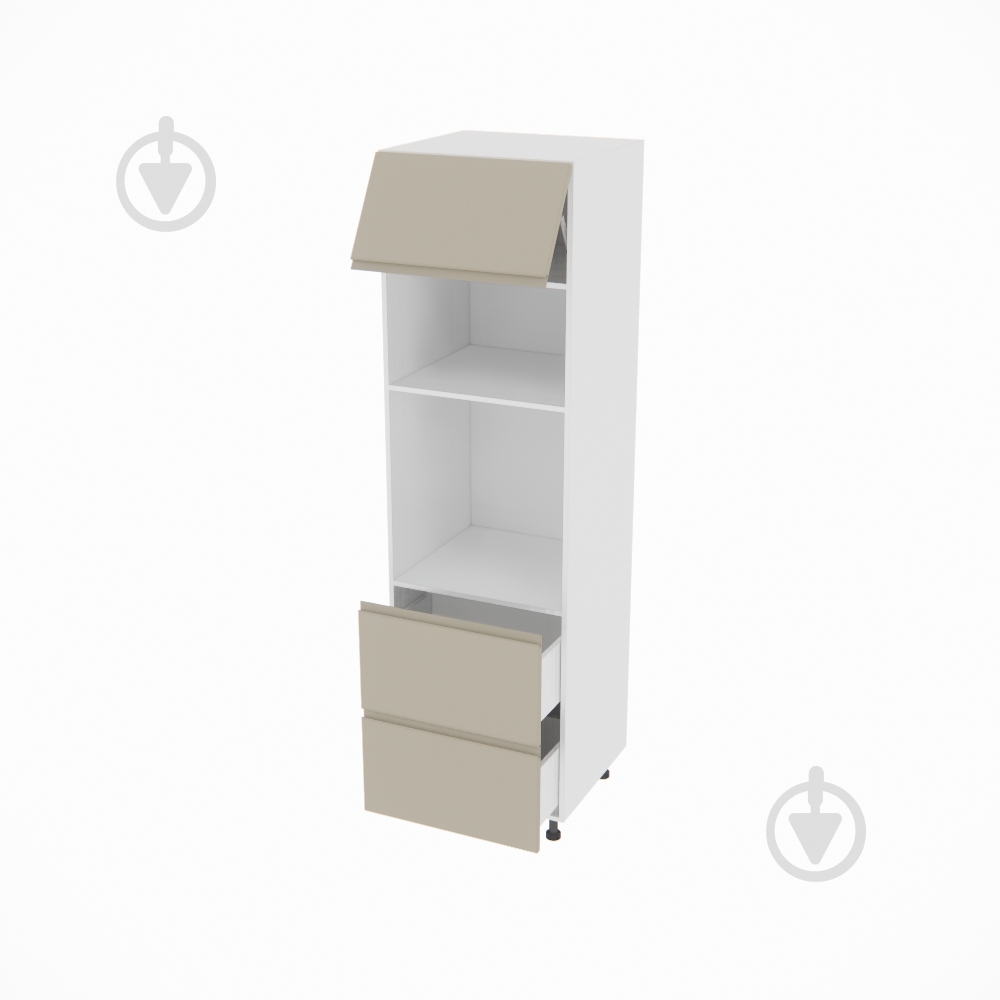 Шкаф під духовку та НВЧ-піч Влада ( П 60 ДШ п/мікрохв. (720) FAVORIT ліва) айворі/білий Світ Меблів - фото 2