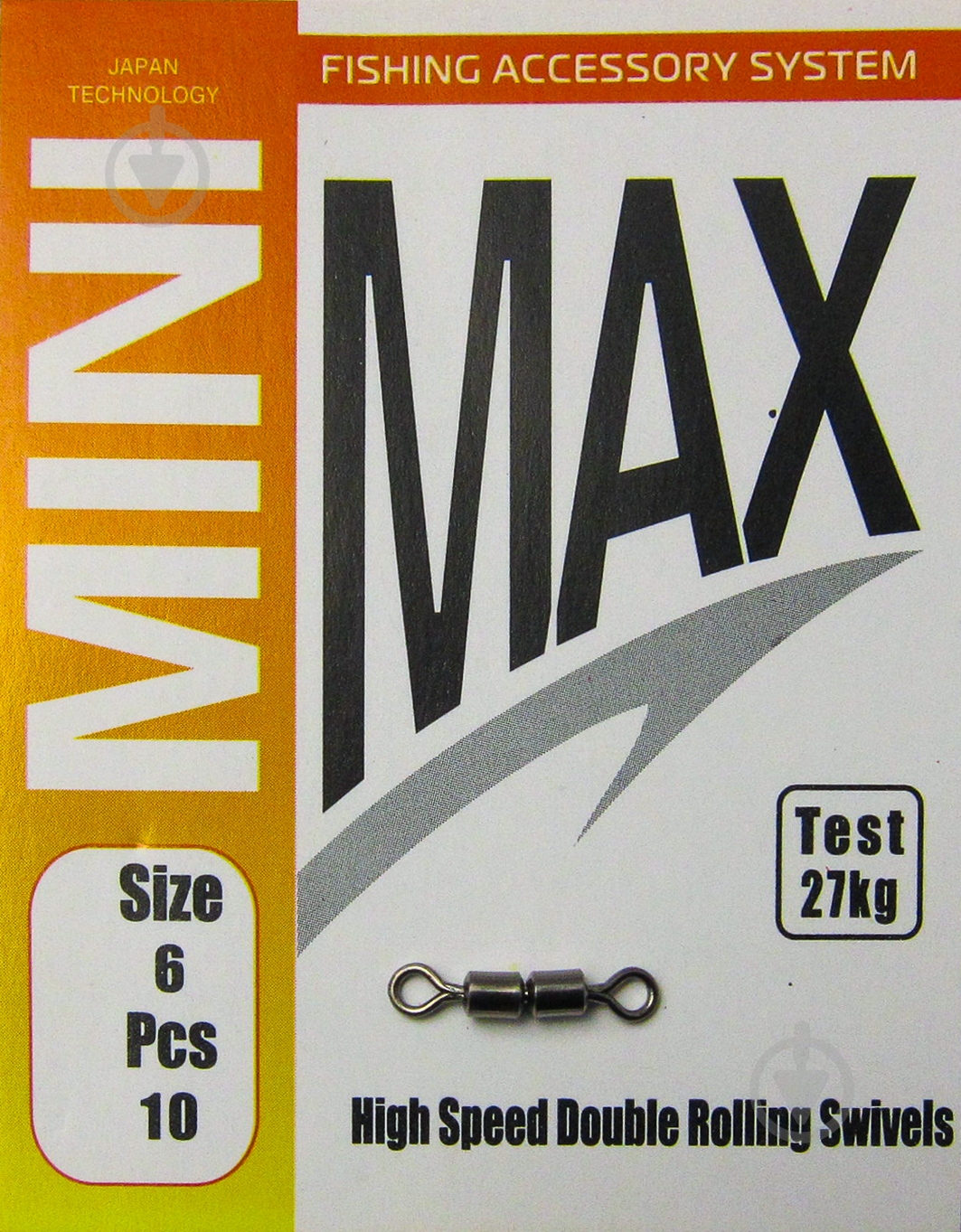 Вертлюг MiniMax High speed double rolling swivels 10 шт. YM-1045-6 - фото 1 Вертлюг MiniMax High speed double rolling swivels 10 шт. YM-1045-6 - фото 1