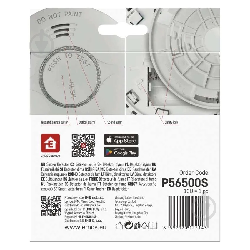 Датчик дыма Emos P56500S Wi-Fi умный - фото 14