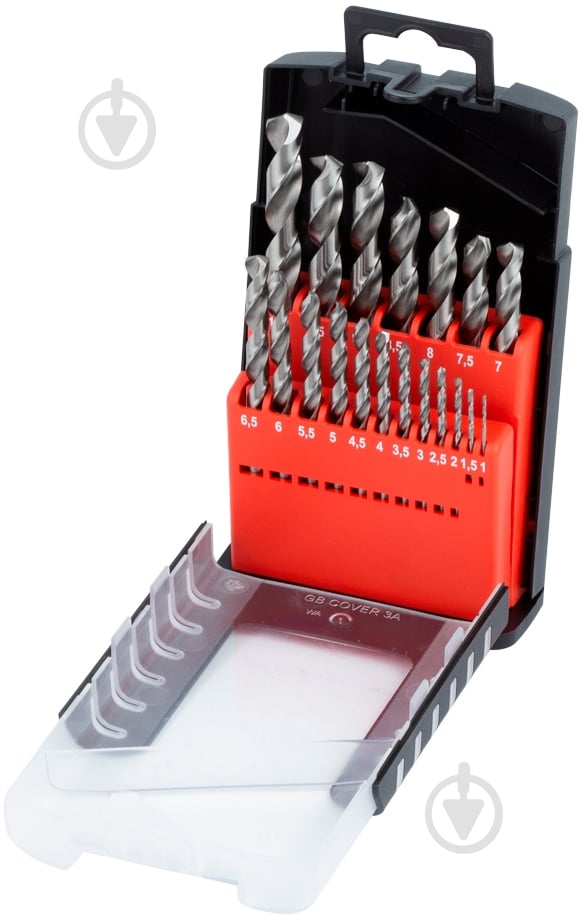 Набор сверл по металлу Ultra Р6М5 полированных 1.0-10.0мм 19 шт. 1191712 - фото 2 Набор сверл по металлу Ultra Р6М5 полированных 1.0-10.0мм 19 шт. 1191712 - фото 2