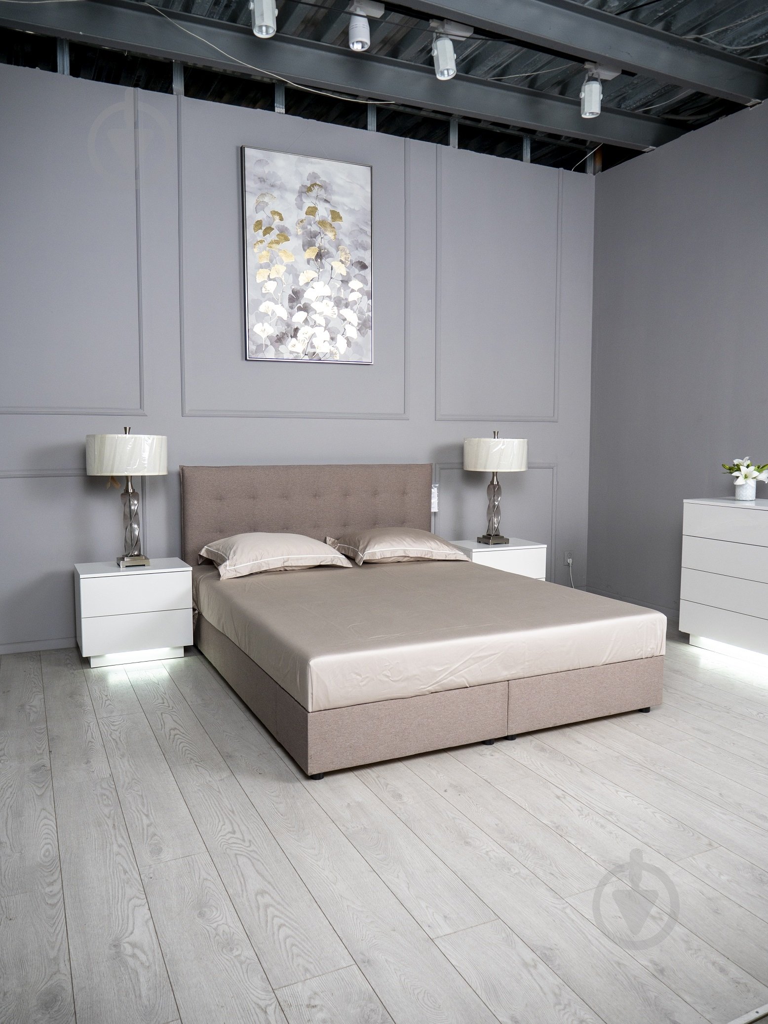 Кровать с подъемным механизмом Мелисса 160x200 см бежевый - фото 4
