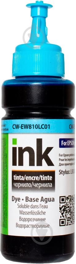 Чернила ColorWay CW-EW810LC01 100мл light cyan - фото 1