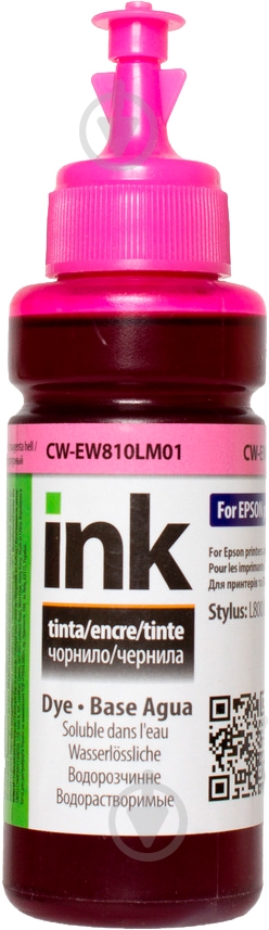 Чернила ColorWay CW-EW810LM01 100мл light magenta - фото 1
