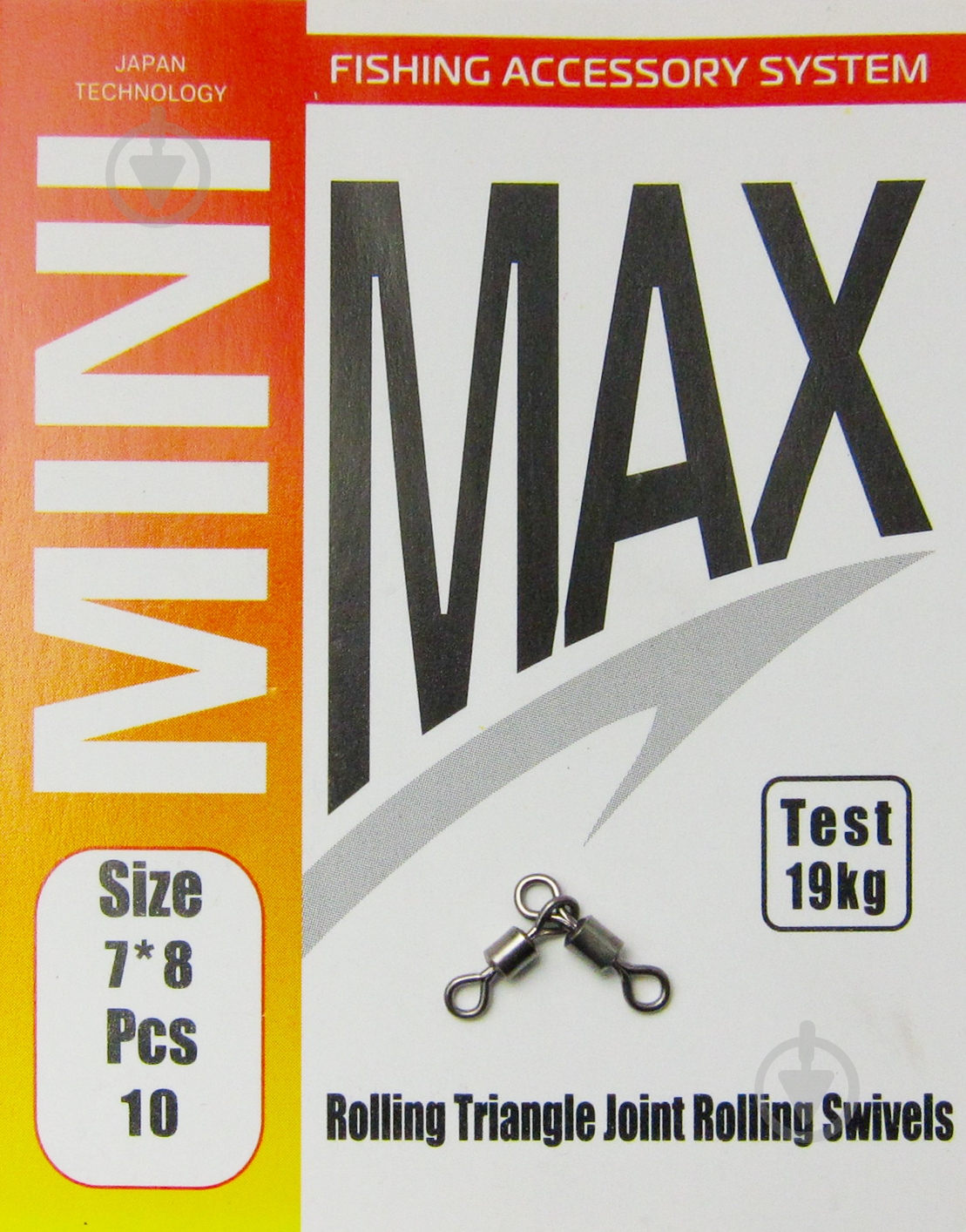 Вертлюг MiniMax Rolling Triangle Joint Rolling Swivels 10 шт. YM-1006-7*8 - фото 1