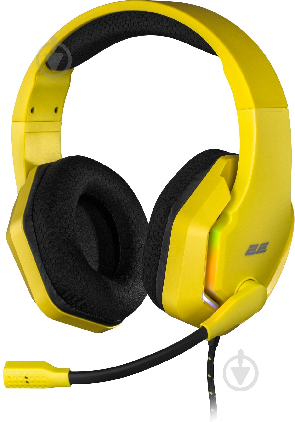 Гарнитура игровая 2E HG315 RGB USB 7.1 yellow (2E-HG315YW-7.1) - фото 1 Гарнитура игровая 2E HG315 RGB USB 7.1 yellow (2E-HG315YW-7.1) - фото 1