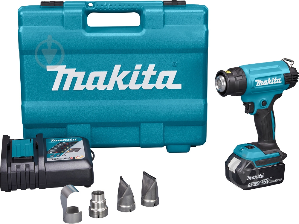 Фен строительный Makita LXT 18В DHG181RT - фото 1 Фен строительный Makita LXT 18В DHG181RT - фото 1