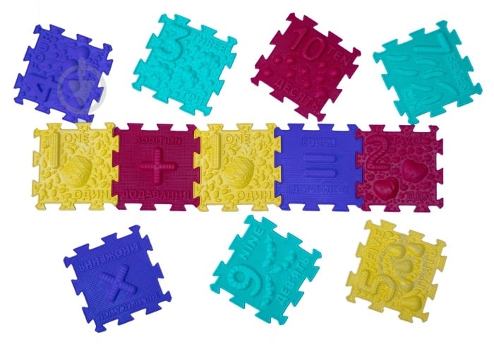 Массажный коврик ортопедический Пазлы "Математика" 32 елемента 10121 - фото 5 Массажный коврик ортопедический Пазлы "Математика" 32 елемента 10121 - фото 5