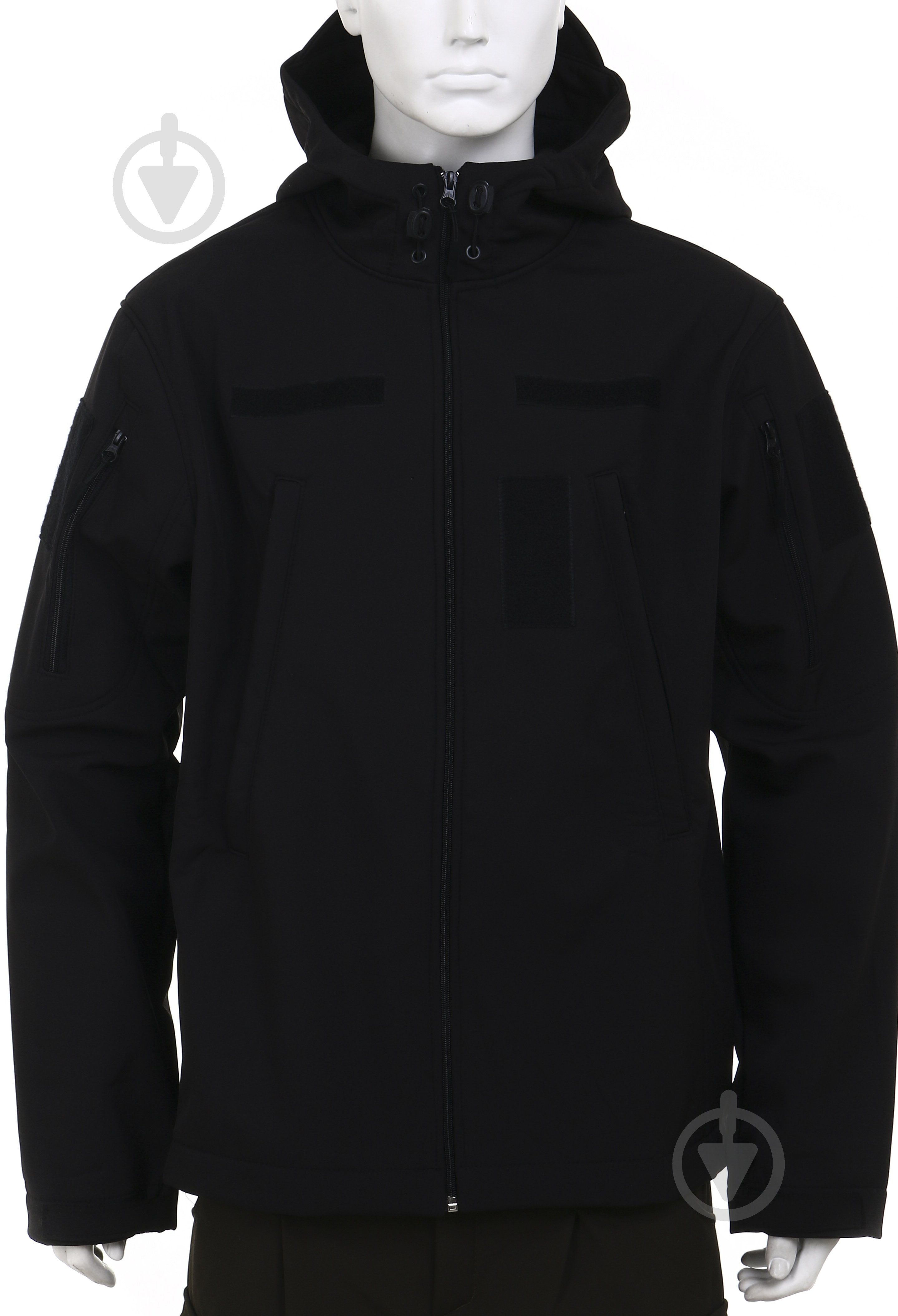 Куртка мужская демисезонная LOGOS-Tac тактическая "Softshell" теплая, под шеврон 04-07-00-0012 р.M черная - фото 2