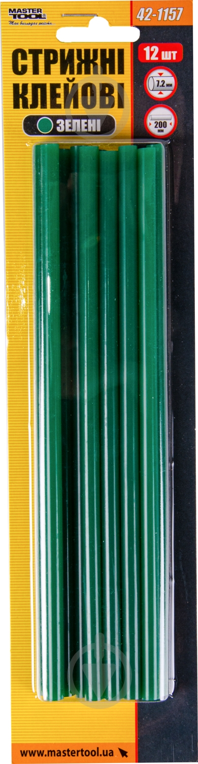 Стержни клеевые MasterTool 7,2 мм 12 шт. 42-1157 - фото 1 Стержни клеевые MasterTool 7,2 мм 12 шт. 42-1157 - фото 1