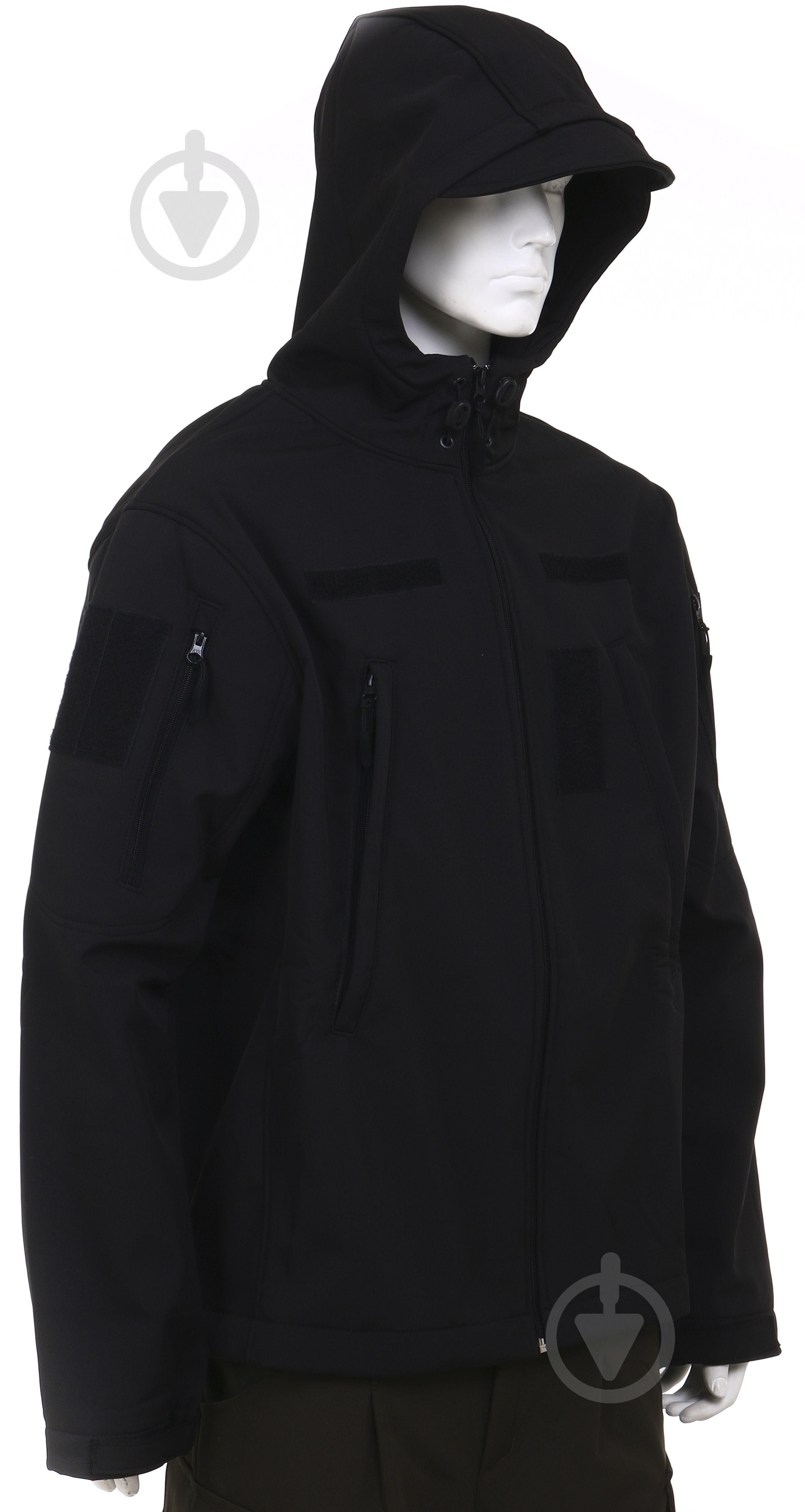 Куртка мужская демисезонная LOGOS-Tac тактическая "Softshell" теплая, под шеврон 04-07-00-0012 р.XXL черная - фото 4