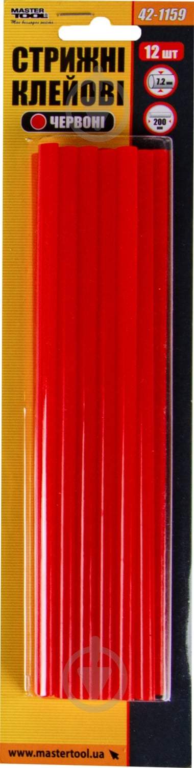 Стержни клеевые MasterTool 7,2 мм 12 шт. 42-1159 - фото 1 Стержни клеевые MasterTool 7,2 мм 12 шт. 42-1159 - фото 1
