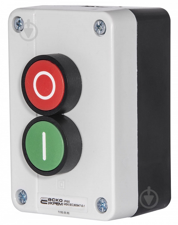 Кнопковий пост ПУСК-СТОП Аско-Укрем XAL-B213 A0140020006 - фото 3